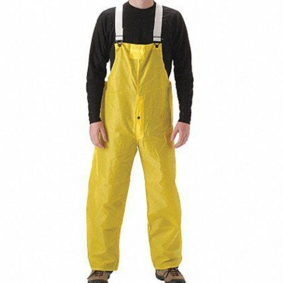 NASCO Protective Outerwear Solutions Rain Bib Trousers Florescent Orange Size XL - Picture 1 of 11